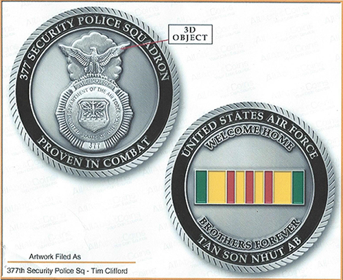 377th SPS Challenge Coin